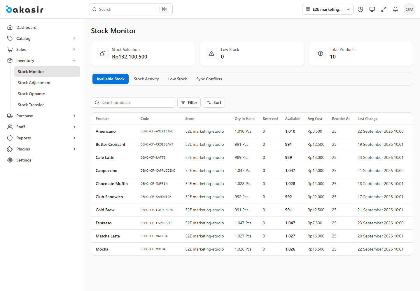 Inventory monitor